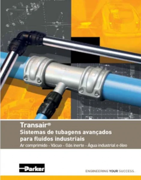 Capa do catálogo Rede de Ar Comprimido em Alumínio - Transair