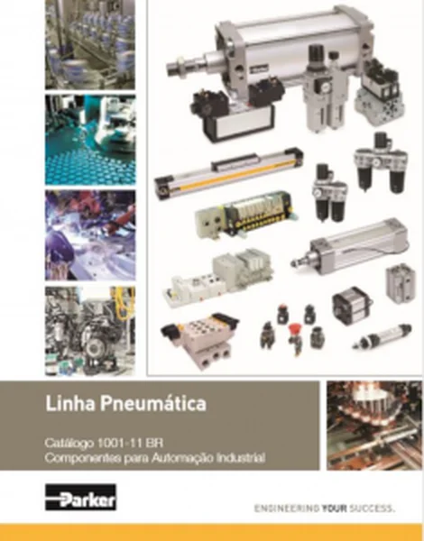 Capa do catálogo Linha Pneumática